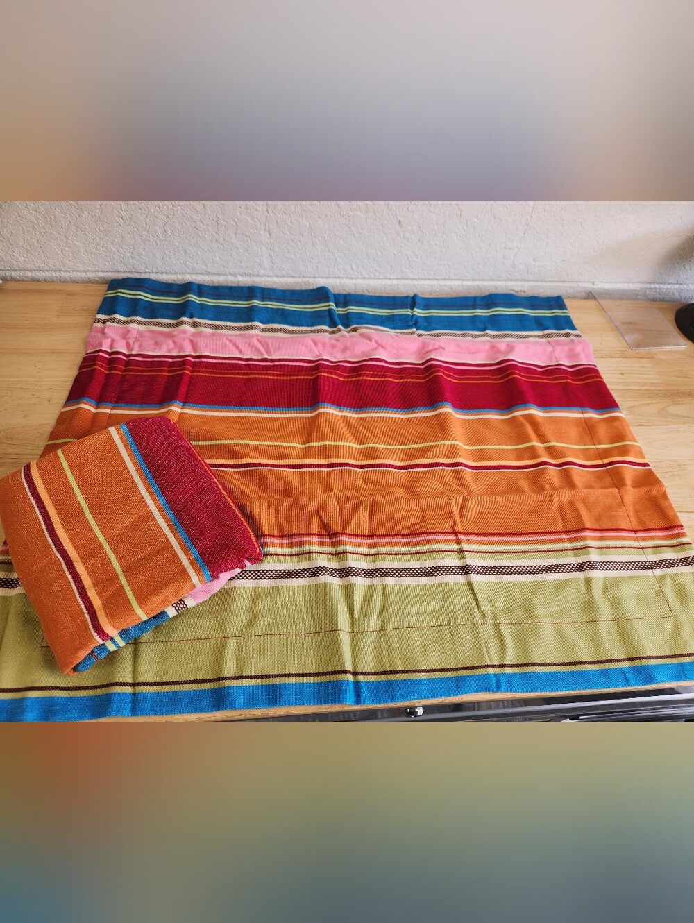 Pottery Barn Teen Standard Pillow Sham / Cover Set Of 2 Pura Vida Serape Stripe